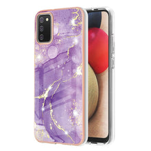 Load image into Gallery viewer, Electroplating Marble Pattern Dual-side IMD TPU Shockproof Case, For Samsung Galaxy S20 Ultra, For Samsung Galaxy A72 5G / 4G, For Samsung Galaxy A22 5G US Version, For Samsung Galaxy A22 4G EU Version, For Samsung Galaxy A21s                          ...