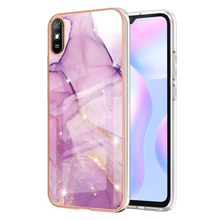 Electroplating Marble Pattern Dual-side IMD TPU Shockproof Case, For Xiaomi Redmi 9A, For Xiaomi Redmi Note 10 Pro / 10 Pro Max, For Xiaomi Poco X3 NFC, For LG Velvet 5G / 4G, For Samsung Galaxy S21 5G, For Samsung Galaxy S21+ 5G, For Samsung Galaxy S2...