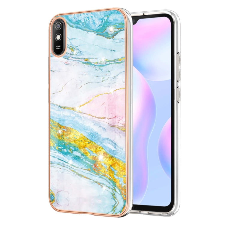 Electroplating Marble Pattern Dual-side IMD TPU Shockproof Case, For Xiaomi Redmi 9A, For Xiaomi Redmi Note 10 Pro / 10 Pro Max, For Xiaomi Poco X3 NFC, For LG Velvet 5G / 4G, For Samsung Galaxy S21 5G, For Samsung Galaxy S21+ 5G, For Samsung Galaxy S2...
