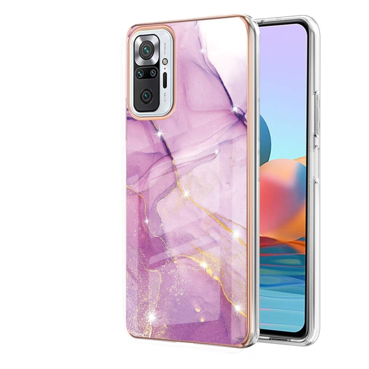 Electroplating Marble Pattern Dual-side IMD TPU Shockproof Case, For Xiaomi Redmi 9A, For Xiaomi Redmi Note 10 Pro / 10 Pro Max, For Xiaomi Poco X3 NFC, For LG Velvet 5G / 4G, For Samsung Galaxy S21 5G, For Samsung Galaxy S21+ 5G, For Samsung Galaxy S2...