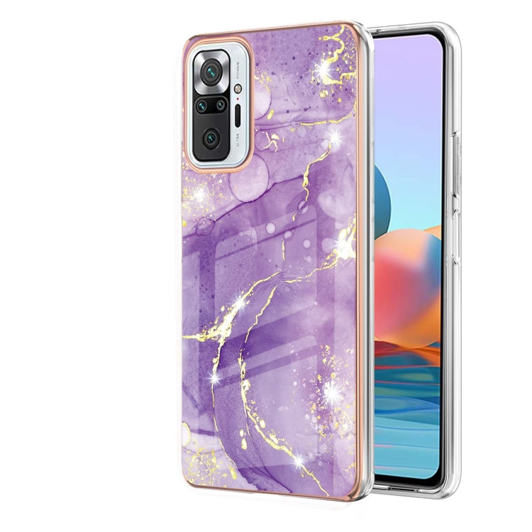 Electroplating Marble Pattern Dual-side IMD TPU Shockproof Case, For Xiaomi Redmi 9A, For Xiaomi Redmi Note 10 Pro / 10 Pro Max, For Xiaomi Poco X3 NFC, For LG Velvet 5G / 4G, For Samsung Galaxy S21 5G, For Samsung Galaxy S21+ 5G, For Samsung Galaxy S2...