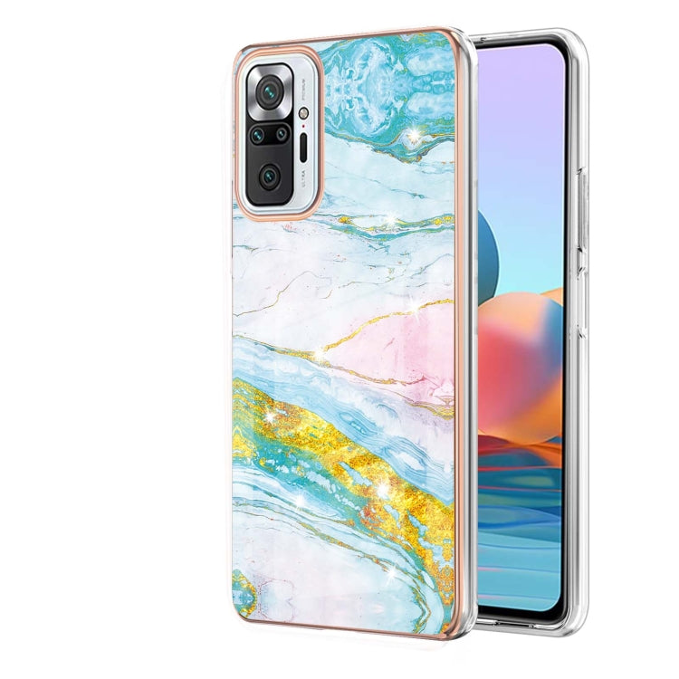 Electroplating Marble Pattern Dual-side IMD TPU Shockproof Case, For Xiaomi Redmi 9A, For Xiaomi Redmi Note 10 Pro / 10 Pro Max, For Xiaomi Poco X3 NFC, For LG Velvet 5G / 4G, For Samsung Galaxy S21 5G, For Samsung Galaxy S21+ 5G, For Samsung Galaxy S2...