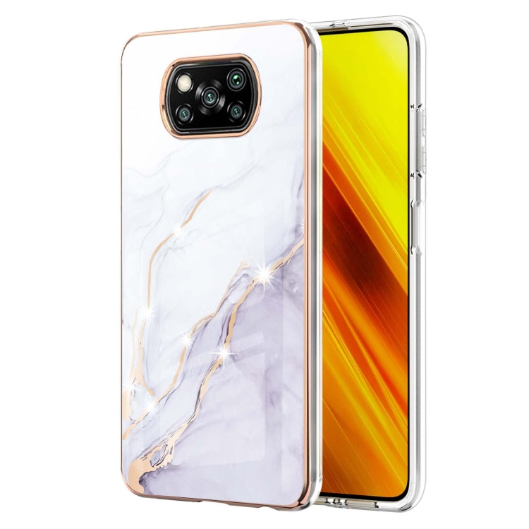 Electroplating Marble Pattern Dual-side IMD TPU Shockproof Case, For Xiaomi Redmi 9A, For Xiaomi Redmi Note 10 Pro / 10 Pro Max, For Xiaomi Poco X3 NFC, For LG Velvet 5G / 4G, For Samsung Galaxy S21 5G, For Samsung Galaxy S21+ 5G, For Samsung Galaxy S2...