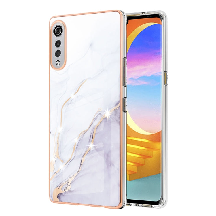 Electroplating Marble Pattern Dual-side IMD TPU Shockproof Case, For Xiaomi Redmi 9A, For Xiaomi Redmi Note 10 Pro / 10 Pro Max, For Xiaomi Poco X3 NFC, For LG Velvet 5G / 4G, For Samsung Galaxy S21 5G, For Samsung Galaxy S21+ 5G, For Samsung Galaxy S2...