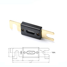 Load image into Gallery viewer, 5 PCS 150A Gold-plated Large Forkbolt Car ANL Fuse, 150A