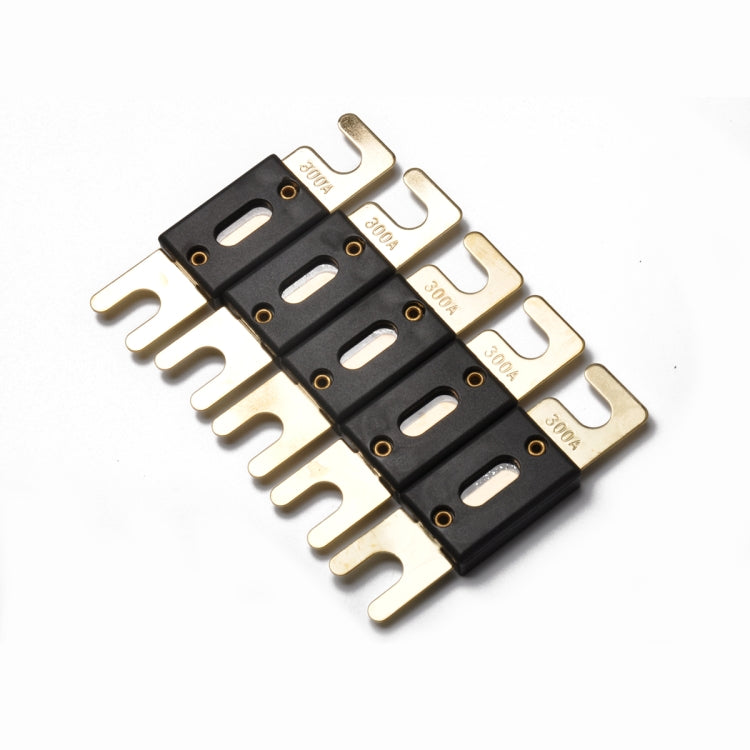 5 PCS 300A Gold-plated Large Forkbolt Car ANL Fuse, 300A