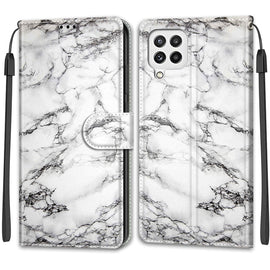 Voltage Coloured Drawing Magnetic Clasp Horizontal Flip PU Leather Case with Holder & Card Slots, For Samsung Galaxy A22 4G, For Samsung Galaxy A22 5G