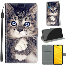 Load image into Gallery viewer, Voltage Coloured Drawing Magnetic Clasp Horizontal Flip PU Leather Case with Holder &amp; Card Slots, For ZTE Blade A71