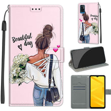 Load image into Gallery viewer, Voltage Coloured Drawing Magnetic Clasp Horizontal Flip PU Leather Case with Holder &amp; Card Slots, For ZTE Blade A71