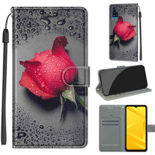 Load image into Gallery viewer, Voltage Coloured Drawing Magnetic Clasp Horizontal Flip PU Leather Case with Holder &amp; Card Slots, For ZTE Blade A71