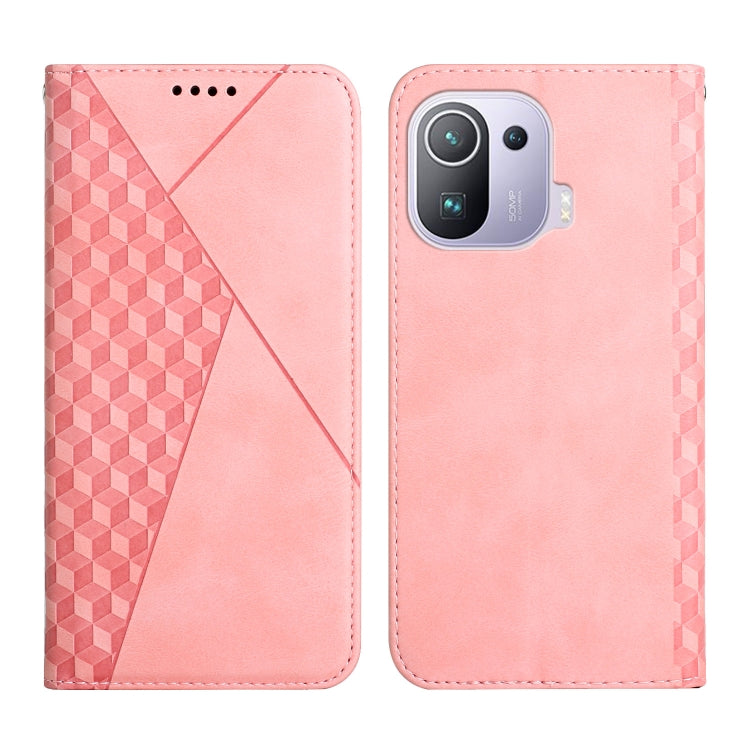 Diamond Pattern Splicing Skin Feel Magnetic Horizontal Flip Leather Case with Card Slots & Holder & Wallet, For Xiaomi Mi 11 Lite, For Xiaomi Mi 11 Pro, For Xiaomi Mi 11, For Xiaomi Poco M3 / Redmi 9T, For Xiaomi Mi 10T Pro 5G / Mi 10T 5G              ...