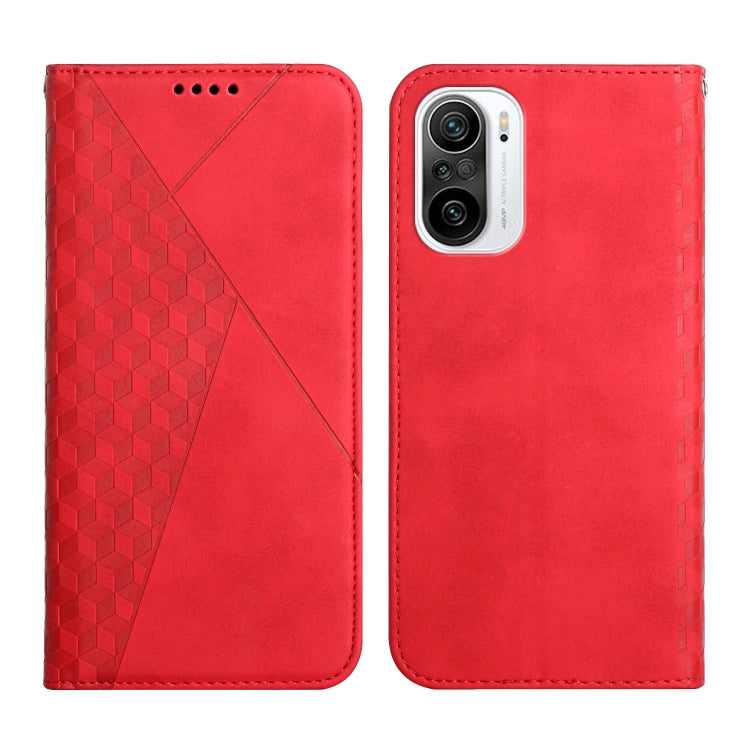 Diamond Pattern Splicing Skin Feel Magnetic Horizontal Flip Leather Case with Card Slots & Holder & Wallet, For Xiaomi Mi 11 Lite, For Xiaomi Mi 11 Pro, For Xiaomi Mi 11, For Xiaomi Poco M3 / Redmi 9T, For Xiaomi Mi 10T Pro 5G / Mi 10T 5G              ...