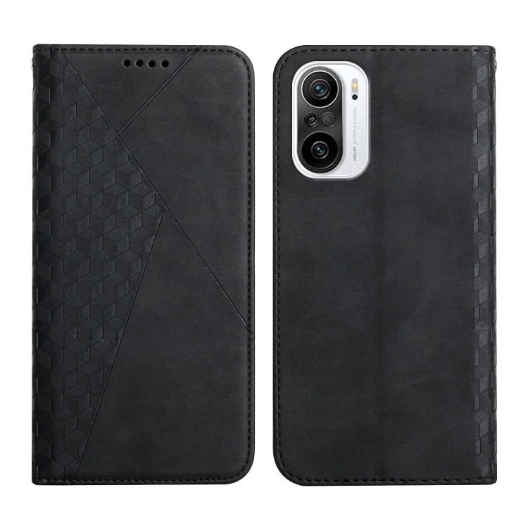 Diamond Pattern Splicing Skin Feel Magnetic Horizontal Flip Leather Case with Card Slots & Holder & Wallet, For Xiaomi Mi 11 Lite, For Xiaomi Mi 11 Pro, For Xiaomi Mi 11, For Xiaomi Poco M3 / Redmi 9T, For Xiaomi Mi 10T Pro 5G / Mi 10T 5G              ...