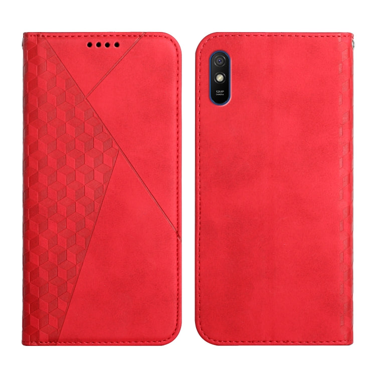 Diamond Pattern Splicing Skin Feel Magnetic Horizontal Flip Leather Case with Card Slots & Holder & Wallet, For Xiaomi Mi 10T Lite 5G, For Xiaomi Redmi 9A, For Xiaomi Redmi Note 10 Pro