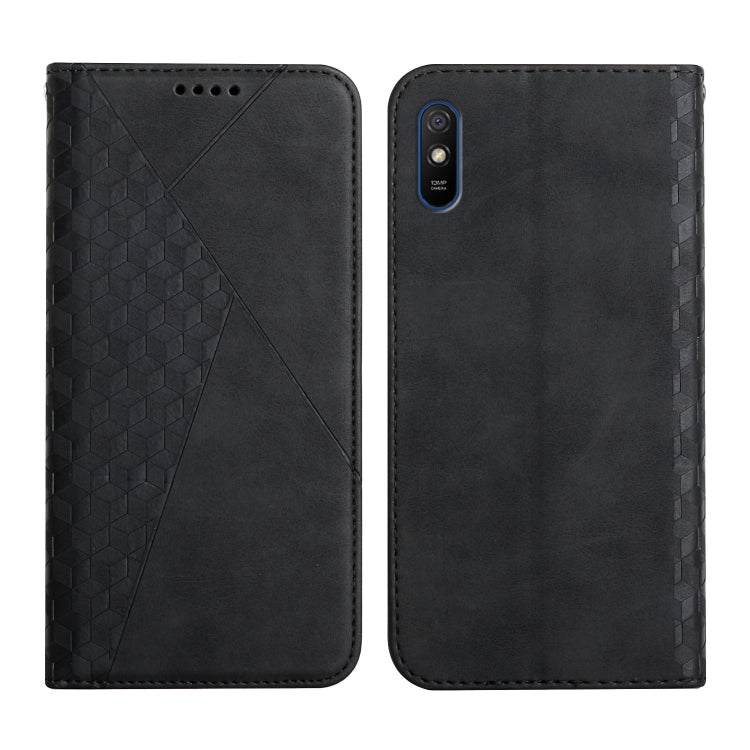 Diamond Pattern Splicing Skin Feel Magnetic Horizontal Flip Leather Case with Card Slots & Holder & Wallet, For Xiaomi Mi 10T Lite 5G, For Xiaomi Redmi 9A, For Xiaomi Redmi Note 10 Pro