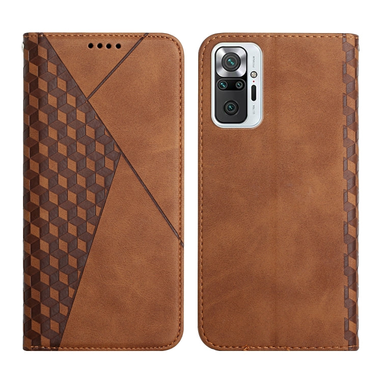 Diamond Pattern Splicing Skin Feel Magnetic Horizontal Flip Leather Case with Card Slots & Holder & Wallet, For Xiaomi Mi 10T Lite 5G, For Xiaomi Redmi 9A, For Xiaomi Redmi Note 10 Pro