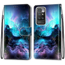 Load image into Gallery viewer, Coloured Drawing Cross Texture Horizontal Flip PU Leather Case with Holder &amp; Card Slots &amp; Wallet &amp; Lanyard, For Xiaomi Redmi 10, For Huawei P50