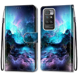 Coloured Drawing Cross Texture Horizontal Flip PU Leather Case with Holder & Card Slots & Wallet & Lanyard, For Xiaomi Redmi 10, For Huawei P50