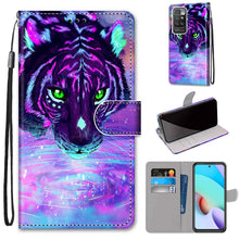 Load image into Gallery viewer, Coloured Drawing Cross Texture Horizontal Flip PU Leather Case with Holder &amp; Card Slots &amp; Wallet &amp; Lanyard, For Xiaomi Redmi 10, For Huawei P50