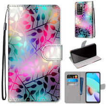 Load image into Gallery viewer, Coloured Drawing Cross Texture Horizontal Flip PU Leather Case with Holder &amp; Card Slots &amp; Wallet &amp; Lanyard, For Xiaomi Redmi 10, For Huawei P50