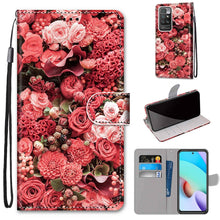 Load image into Gallery viewer, Coloured Drawing Cross Texture Horizontal Flip PU Leather Case with Holder &amp; Card Slots &amp; Wallet &amp; Lanyard, For Xiaomi Redmi 10, For Huawei P50