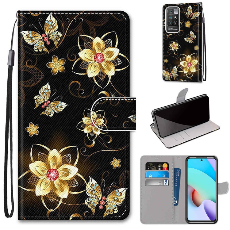 Coloured Drawing Cross Texture Horizontal Flip PU Leather Case with Holder & Card Slots & Wallet & Lanyard, For Xiaomi Redmi 10, For Huawei P50
