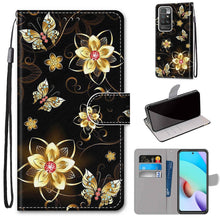 Load image into Gallery viewer, Coloured Drawing Cross Texture Horizontal Flip PU Leather Case with Holder &amp; Card Slots &amp; Wallet &amp; Lanyard, For Xiaomi Redmi 10, For Huawei P50