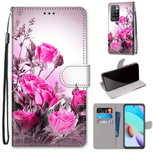Load image into Gallery viewer, Coloured Drawing Cross Texture Horizontal Flip PU Leather Case with Holder &amp; Card Slots &amp; Wallet &amp; Lanyard, For Xiaomi Redmi 10, For Huawei P50