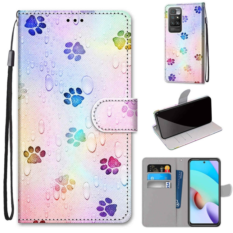 Coloured Drawing Cross Texture Horizontal Flip PU Leather Case with Holder & Card Slots & Wallet & Lanyard, For Xiaomi Redmi 10, For Huawei P50