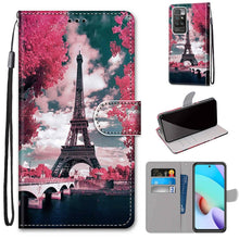 Load image into Gallery viewer, Coloured Drawing Cross Texture Horizontal Flip PU Leather Case with Holder &amp; Card Slots &amp; Wallet &amp; Lanyard, For Xiaomi Redmi 10, For Huawei P50