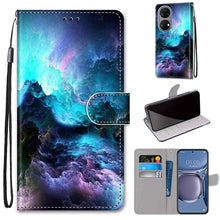 Load image into Gallery viewer, Coloured Drawing Cross Texture Horizontal Flip PU Leather Case with Holder &amp; Card Slots &amp; Wallet &amp; Lanyard, For Xiaomi Redmi 10, For Huawei P50