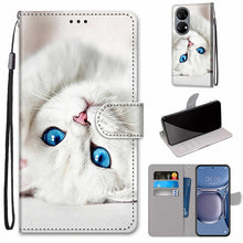 Load image into Gallery viewer, Coloured Drawing Cross Texture Horizontal Flip PU Leather Case with Holder &amp; Card Slots &amp; Wallet &amp; Lanyard, For Xiaomi Redmi 10, For Huawei P50
