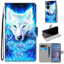 Load image into Gallery viewer, Coloured Drawing Cross Texture Horizontal Flip PU Leather Case with Holder &amp; Card Slots &amp; Wallet &amp; Lanyard, For Xiaomi Redmi 10, For Huawei P50