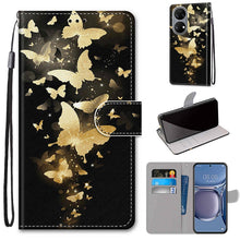 Load image into Gallery viewer, Coloured Drawing Cross Texture Horizontal Flip PU Leather Case with Holder &amp; Card Slots &amp; Wallet &amp; Lanyard, For Xiaomi Redmi 10, For Huawei P50