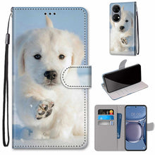 Load image into Gallery viewer, Coloured Drawing Cross Texture Horizontal Flip PU Leather Case with Holder &amp; Card Slots &amp; Wallet &amp; Lanyard, For Xiaomi Redmi 10, For Huawei P50