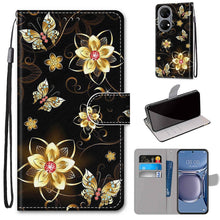 Load image into Gallery viewer, Coloured Drawing Cross Texture Horizontal Flip PU Leather Case with Holder &amp; Card Slots &amp; Wallet &amp; Lanyard, For Xiaomi Redmi 10, For Huawei P50