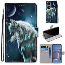 Load image into Gallery viewer, Coloured Drawing Cross Texture Horizontal Flip PU Leather Case with Holder &amp; Card Slots &amp; Wallet &amp; Lanyard, For Xiaomi Redmi 10, For Huawei P50