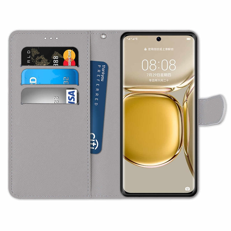 Coloured Drawing Cross Texture Horizontal Flip PU Leather Case with Holder & Card Slots & Wallet & Lanyard, For Huawei P50 Pro, For Nokia 6.3 / G20 / G10