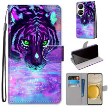 Load image into Gallery viewer, Coloured Drawing Cross Texture Horizontal Flip PU Leather Case with Holder &amp; Card Slots &amp; Wallet &amp; Lanyard, For Huawei P50 Pro, For Nokia 6.3 / G20 / G10