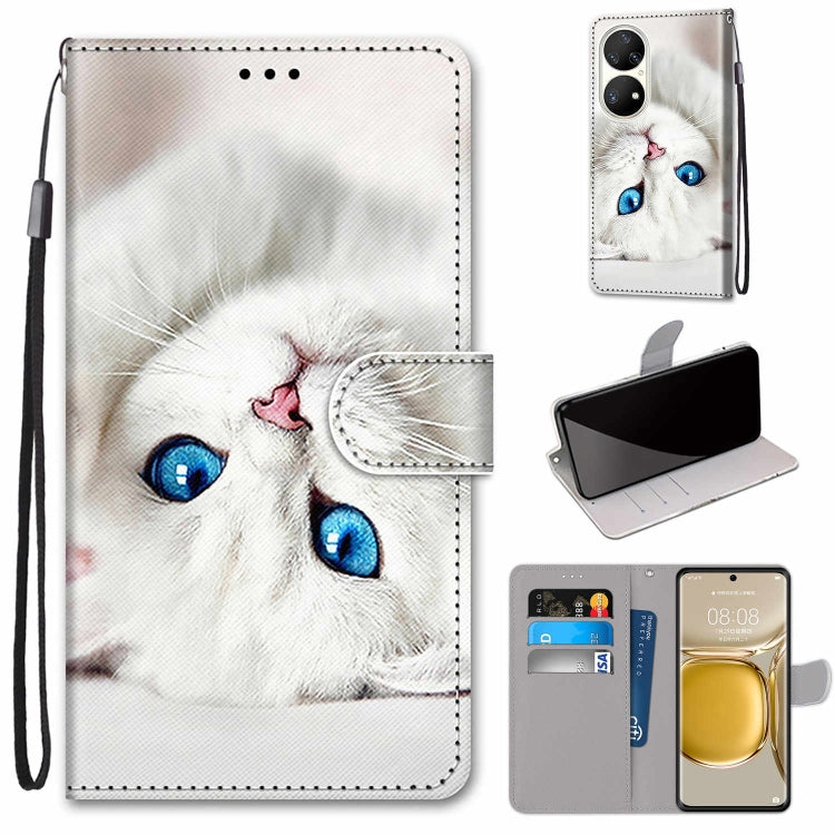 Coloured Drawing Cross Texture Horizontal Flip PU Leather Case with Holder & Card Slots & Wallet & Lanyard, For Huawei P50 Pro, For Nokia 6.3 / G20 / G10