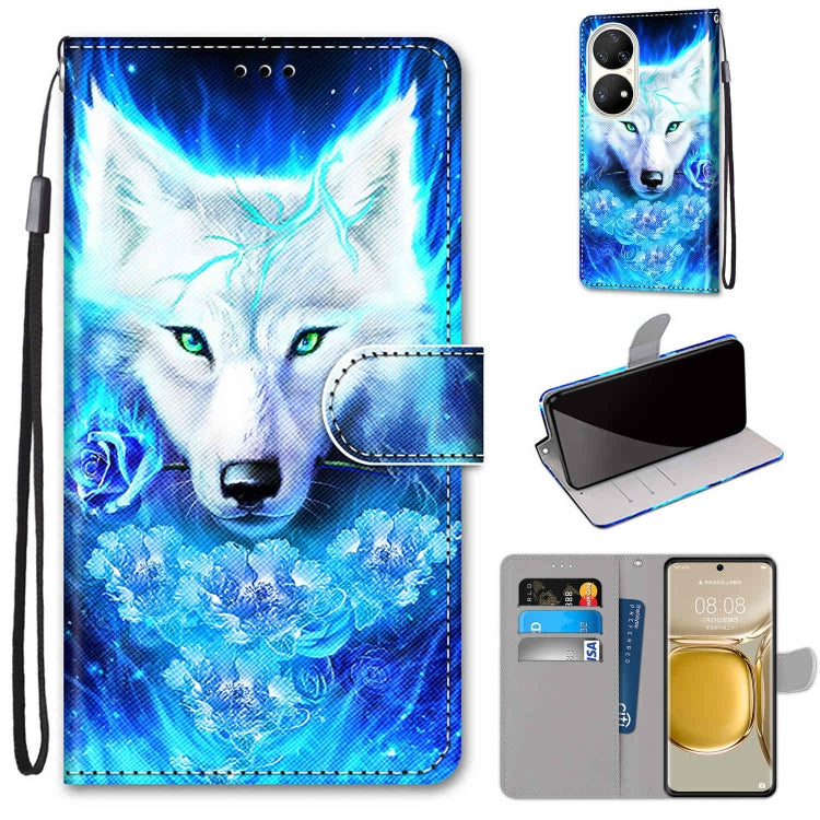 Coloured Drawing Cross Texture Horizontal Flip PU Leather Case with Holder & Card Slots & Wallet & Lanyard, For Huawei P50 Pro, For Nokia 6.3 / G20 / G10