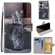 Load image into Gallery viewer, Coloured Drawing Cross Texture Horizontal Flip PU Leather Case with Holder &amp; Card Slots &amp; Wallet &amp; Lanyard, For Huawei P50 Pro, For Nokia 6.3 / G20 / G10