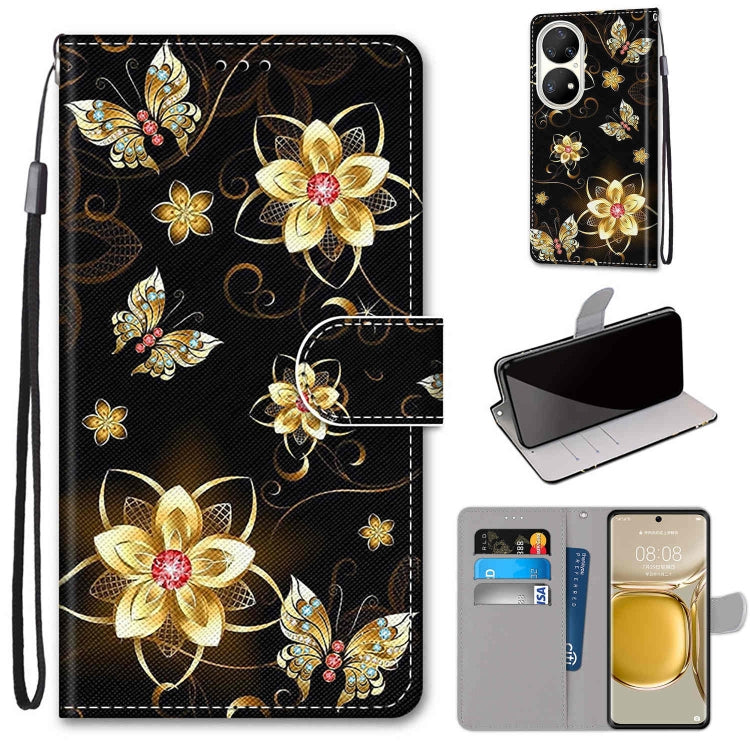 Coloured Drawing Cross Texture Horizontal Flip PU Leather Case with Holder & Card Slots & Wallet & Lanyard, For Huawei P50 Pro, For Nokia 6.3 / G20 / G10