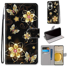 Load image into Gallery viewer, Coloured Drawing Cross Texture Horizontal Flip PU Leather Case with Holder &amp; Card Slots &amp; Wallet &amp; Lanyard, For Huawei P50 Pro, For Nokia 6.3 / G20 / G10