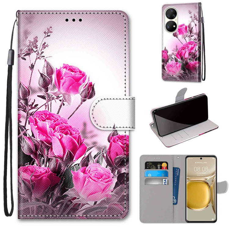 Coloured Drawing Cross Texture Horizontal Flip PU Leather Case with Holder & Card Slots & Wallet & Lanyard, For Huawei P50 Pro, For Nokia 6.3 / G20 / G10