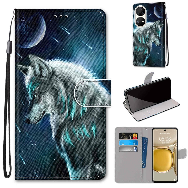 Coloured Drawing Cross Texture Horizontal Flip PU Leather Case with Holder & Card Slots & Wallet & Lanyard, For Huawei P50 Pro, For Nokia 6.3 / G20 / G10