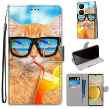 Load image into Gallery viewer, Coloured Drawing Cross Texture Horizontal Flip PU Leather Case with Holder &amp; Card Slots &amp; Wallet &amp; Lanyard, For Huawei P50 Pro, For Nokia 6.3 / G20 / G10