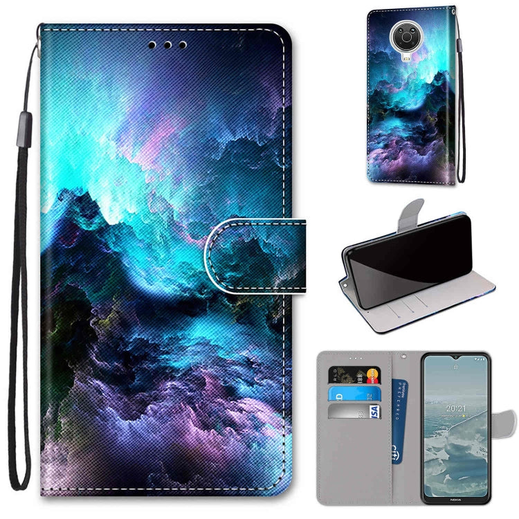 Coloured Drawing Cross Texture Horizontal Flip PU Leather Case with Holder & Card Slots & Wallet & Lanyard, For Huawei P50 Pro, For Nokia 6.3 / G20 / G10