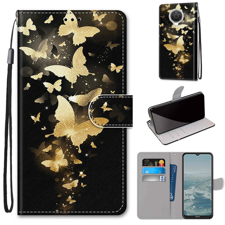 Coloured Drawing Cross Texture Horizontal Flip PU Leather Case with Holder & Card Slots & Wallet & Lanyard, For Huawei P50 Pro, For Nokia 6.3 / G20 / G10