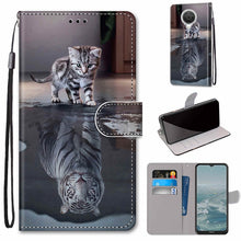 Load image into Gallery viewer, Coloured Drawing Cross Texture Horizontal Flip PU Leather Case with Holder &amp; Card Slots &amp; Wallet &amp; Lanyard, For Huawei P50 Pro, For Nokia 6.3 / G20 / G10